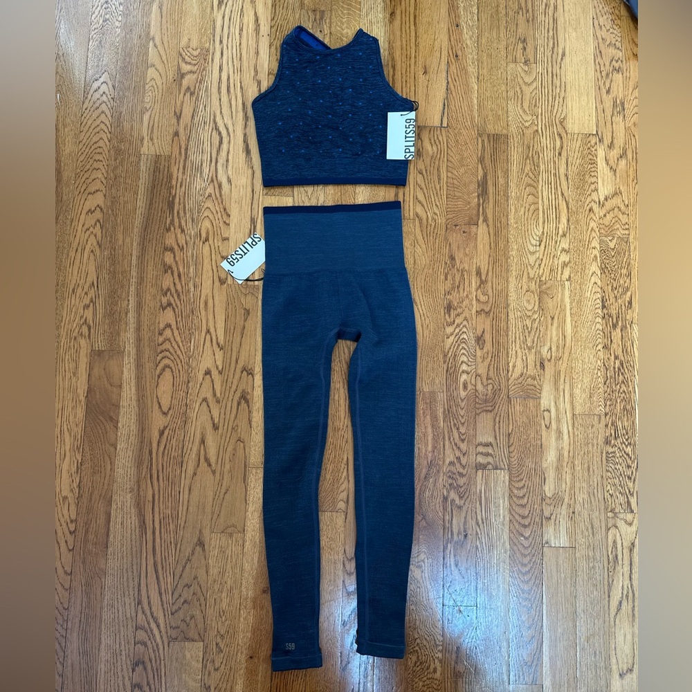 Splits59 Navy Leggings and top